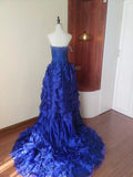 Charming Prom Dress Strapless Tiered Cocktail Dress Evening Dress Gala Dress HZ0319
