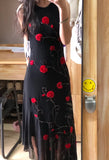 Chic Prom Dress Black Crew Neck Beading Evening Dress Gala Gown Cocktail Outfits HZ0319