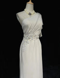 Elegant Prom Dress One Shoulder Pleated Gala Dress Evening Dress HZ0319