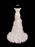 Elegant Prom Dress Off Shoulder Pleated Mermaid Evening Dress Gala Dress HZ0319