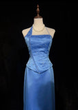 Charming Prom Dress A Line Asymmetrical Neck Long Evening Dresses Gala Dress HZ0319