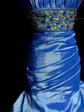 Charming Prom Dress Strapless Pleated Mermaid Evening Dress Gala Dress HZ0319
