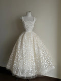 Stunning Prom Dress Square Neck Floral Evening Dress Sweet 16 Dress HZ0319